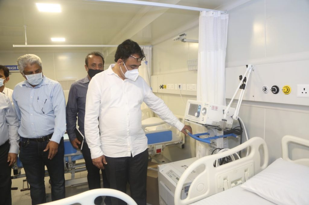 Inspection of ICU in KC General Hospital